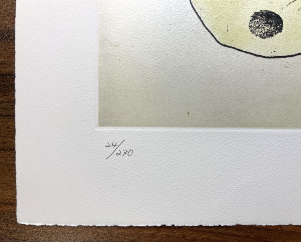 【真作】魂のピアニスト フジ子・ヘミング「花たば」 2008年 銅版画 ED 24/270 直筆サイン・ 作品証明シール /フジコヘミング_画像3