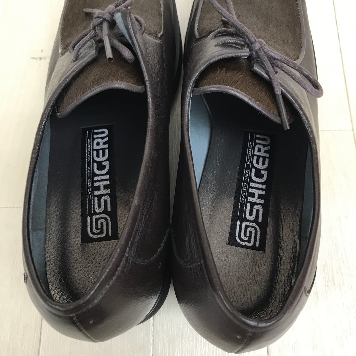 13377 прекрасный товар SHIGERU женский прогулочные туфли обувь оттенок коричневого 22.5cm обувь шнур модель женская обувь 