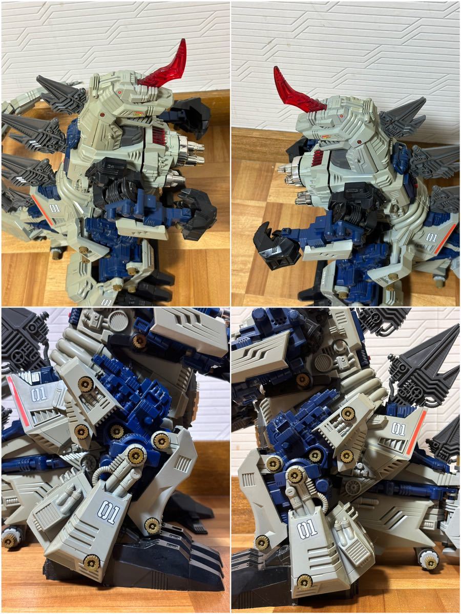 【旧ゾイド】キングゴジュラス KING GOJULAS メガ生命体 ゾイド ZOIDS 箱・取説・シール・予備キャップあり 美品 組立済 不足なし_画像4