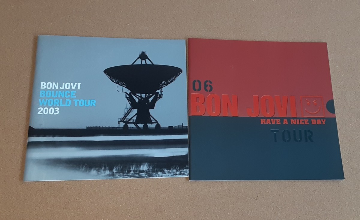 BON JOVI■パンフレット2冊■TOUR 『 HAVE A NICE DAY 』 『 BOUNCE WORLD TOUR 』の画像1