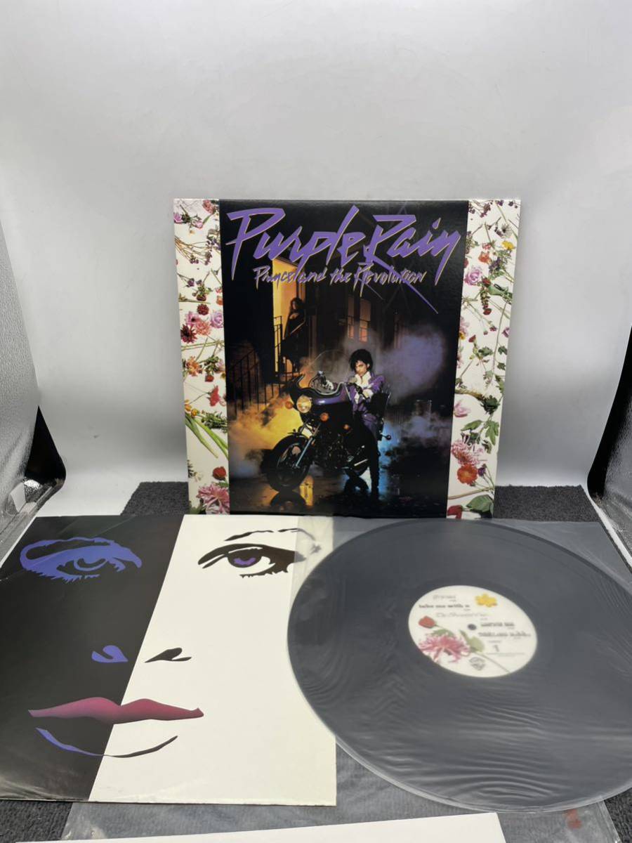 【レア】Purple Rain Prince プリンス＆ザ・レヴォリューション パープル・レイン ポスター付き 洋楽 LP レコード Record 現状品 u1818_画像3