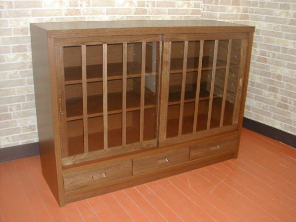  outlet free shipping! bookcase * cupboard * domestic production cabinet * new goods unused * exhibition goods 