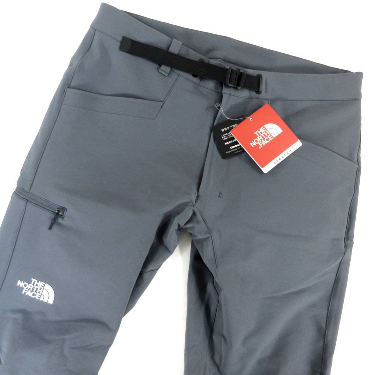 定3.3万 新品◆THE NORTH FACE◆ウインドブレーカー内蔵 SUMMIT SERIES BIG WALL クライミング パンツ L 灰◆ノースフェイス◆aja J1714_画像3