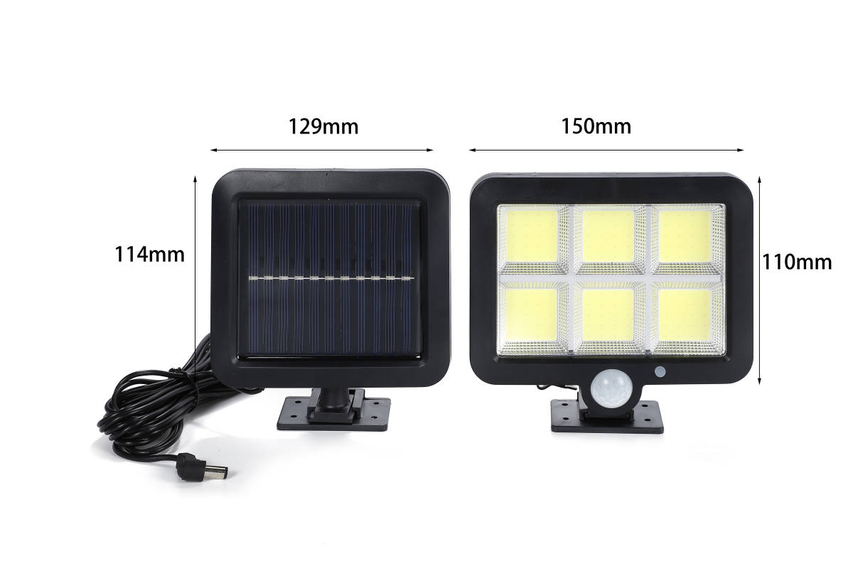 センサーライト ソーラーライト 人感センサー LEDライト 分離型 屋外 防犯 安心 感知角度120度 5m 120LED 電源不要 災害時活躍  9-4の画像2