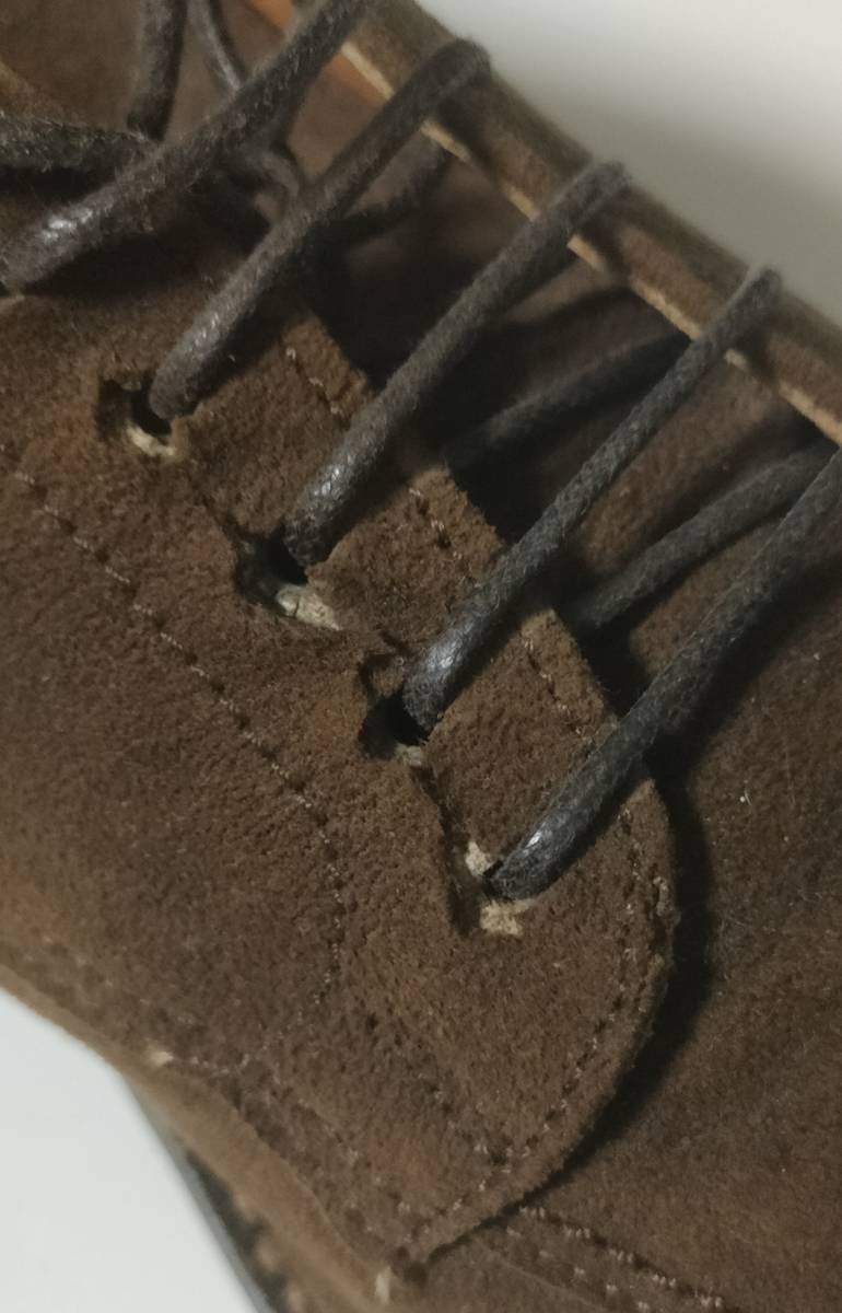 オールデン Vチップ スエード ブラウン 茶色 型番不明 難あり オールデン Vチップ スエード ブラウン 茶色 型番不明 難あり