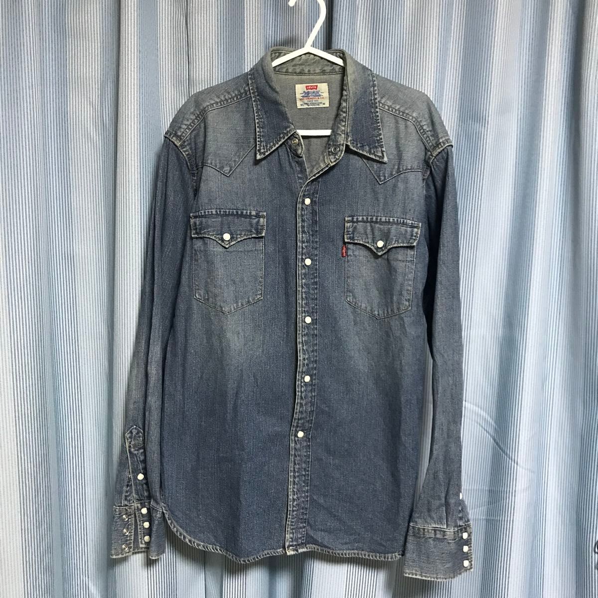 LEVI’Sリーバイス ウエスタンシャツ M デニムシャツ インディゴ ヴィンテージ