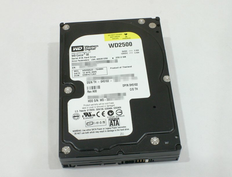 Western Digital WD Caviar SE (WD2500JD) 250GB SATA 7200rpm_画像1