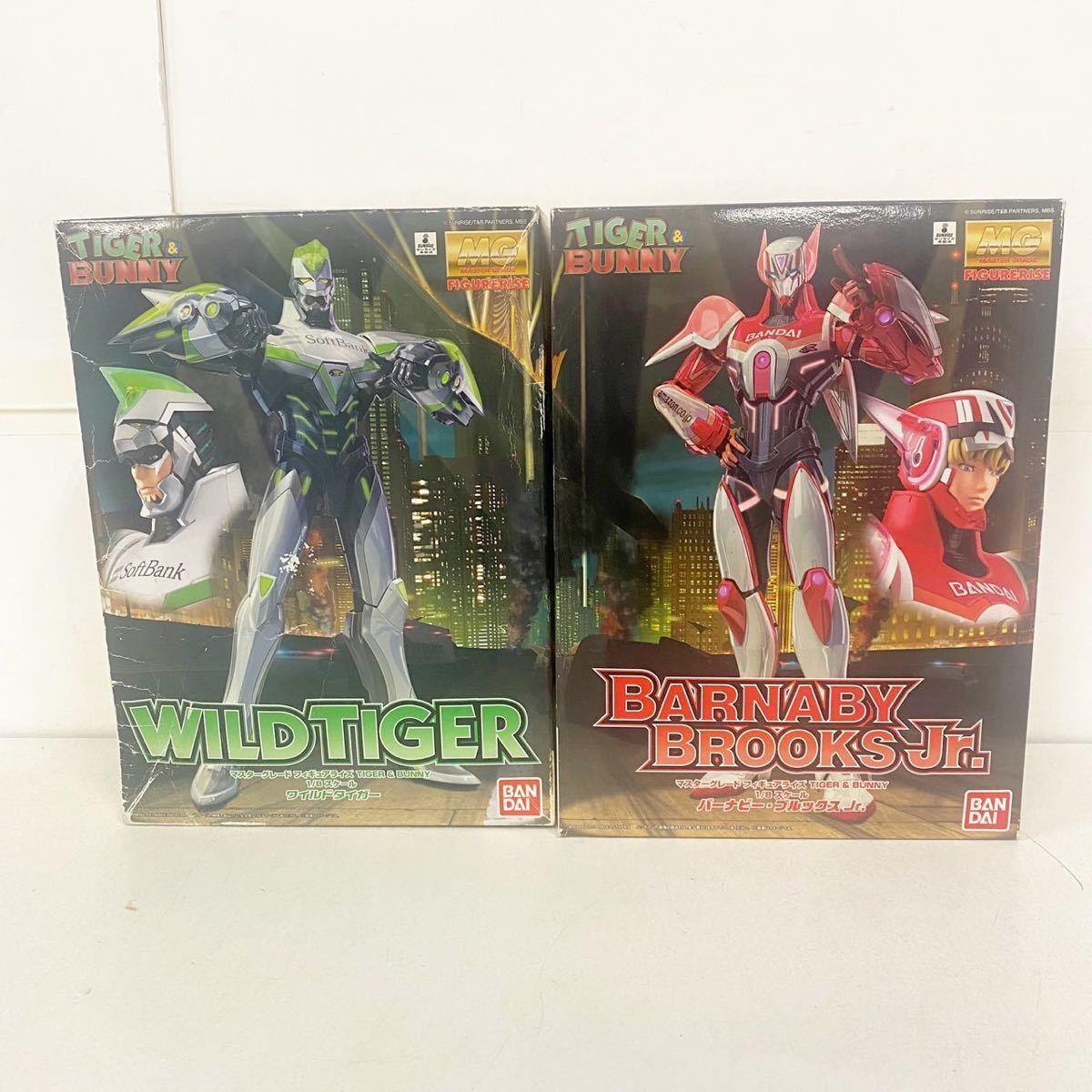 未検品 2個セット タイガーアンドバニー プラモデル TIGER&BUNNY MG 1/8スケール バーナビーブルックスJr. ワイルドタイガー【NK4490】_画像1