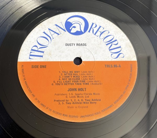 UK盤 LP John Holt / Dusty Roads ジョン・ホルト ダスティ・ロード パラゴンズ 70s Reggae_画像4