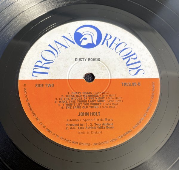 UK盤 LP John Holt / Dusty Roads ジョン・ホルト ダスティ・ロード パラゴンズ 70s Reggae_画像6