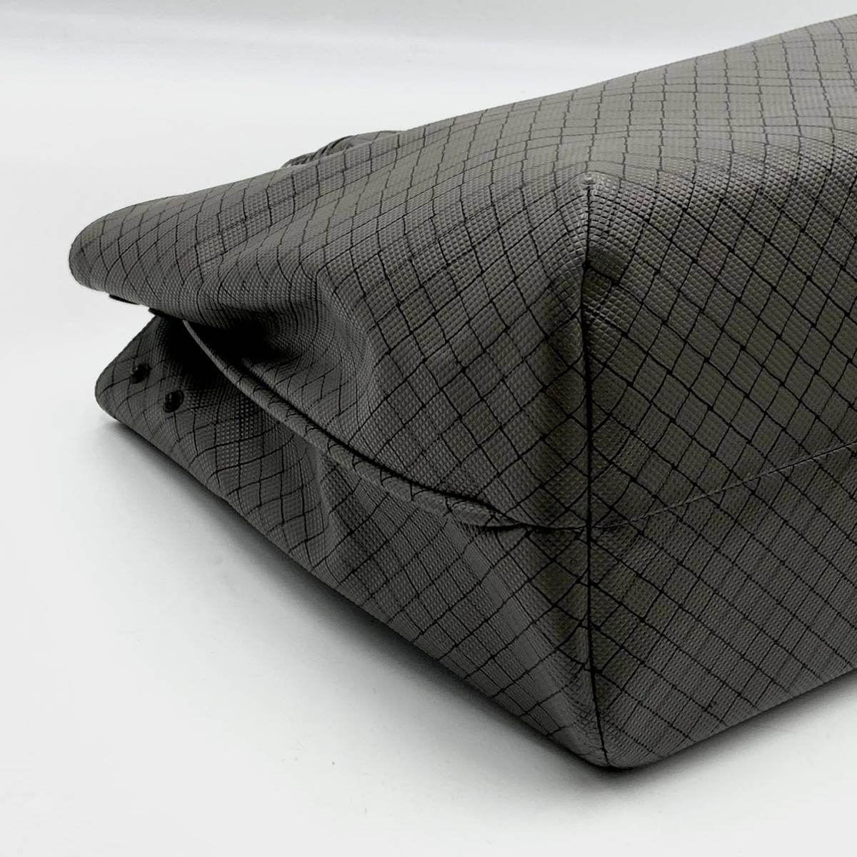 1円【美品】BOTTEGA VENETA ボッテガヴェネタ マルコポーロ イントレチャート メンズ トートバッグ ビジネスバッグ 肩掛け PVC×レザー A4_画像7