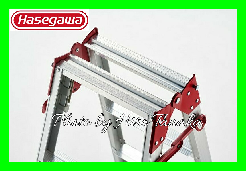  gome private person delivery un- possible Hasegawa aluminium ladder combined use stepladder RYZ-21c legs part flexible 7 shaku regular handling shop exhibition wide width step . vehicle height place work one touch opening and closing with function 