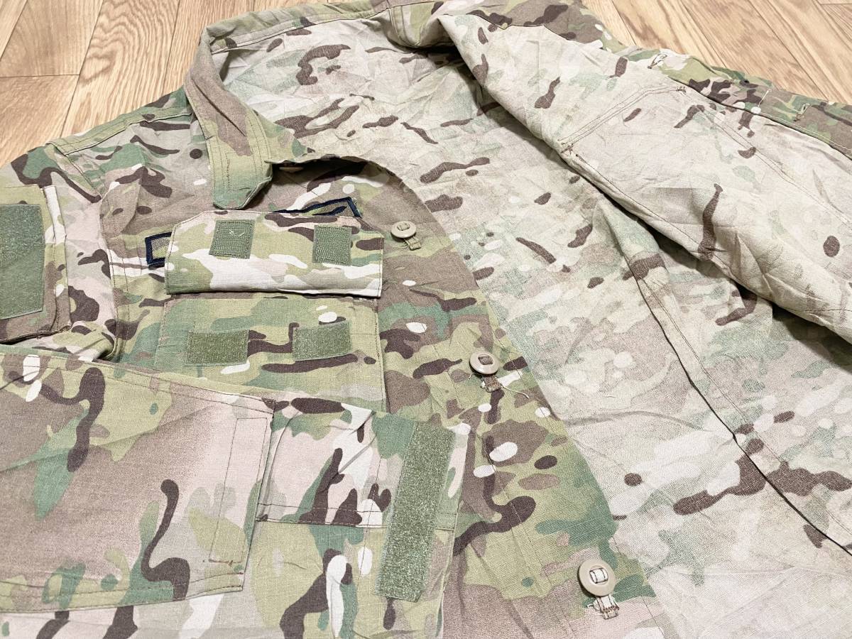 超希少 カナダ軍特殊部隊官給マルチカムフィールドシャツ CANSOFCOM CSOR JTF2制服ベレーパッチCADPAT ARIDベストヘルメットDiemaco C8A1_カナダ軍らしいスロットボタン