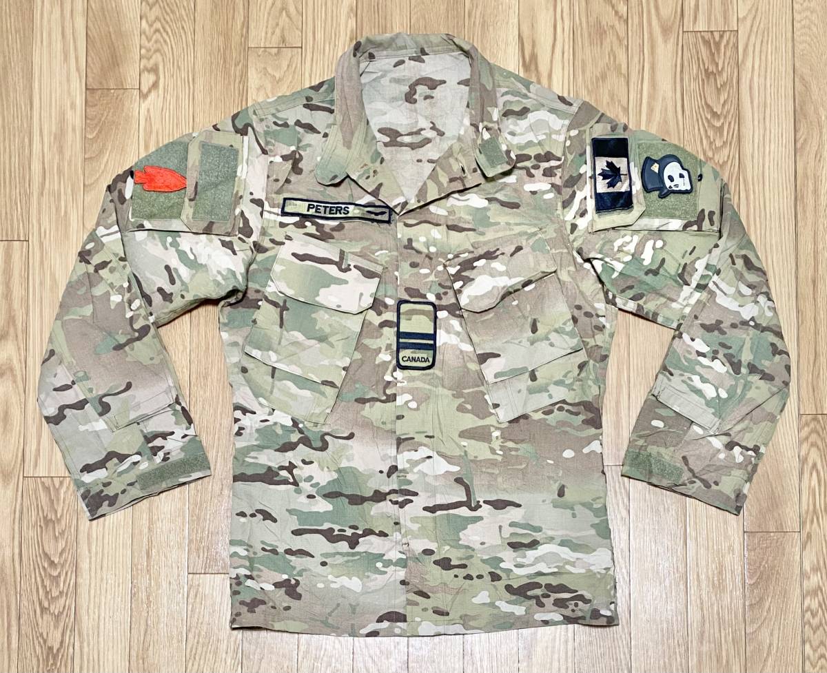超希少 カナダ軍特殊部隊官給マルチカムフィールドシャツ CANSOFCOM CSOR JTF2制服ベレーパッチCADPAT ARIDベストヘルメットDiemaco C8A1_画像1