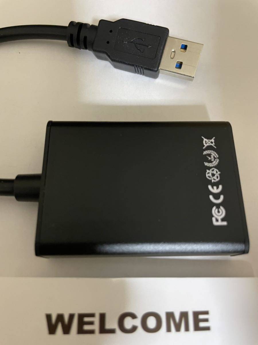 AB-53 【2023最新チップ発売 5Gbps高速伝送 USB HDMI 変換アダプタ】 TRAOO USB3.0 HDMI 変換 ケーブル1080P対応 音声出力 訳あり_画像3