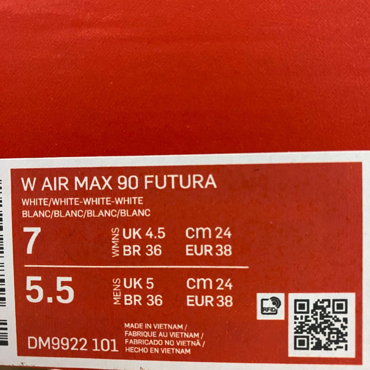 24cm W AIR MAX 90 FUTURA