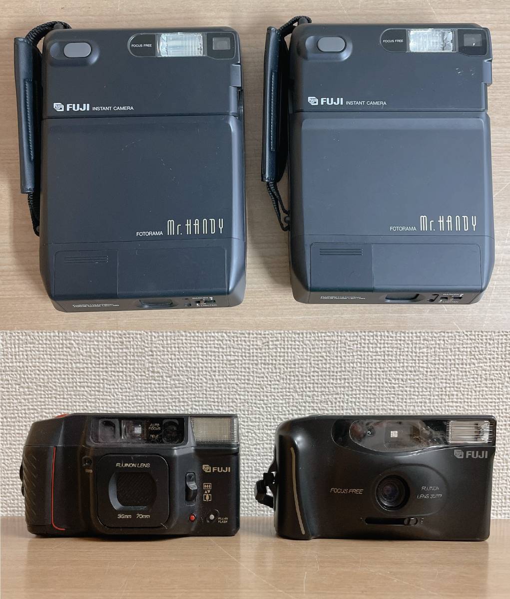 ☆【フィルムカメラ 2点 ＆ ポラロイドカメラ 2点】光学機器 /FUJI フィルムカメラ /FUJI インスタントカメラ /A511-5055_画像1