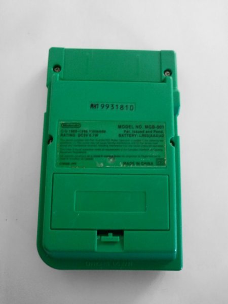 M231028-2-10-2 ジャンク扱い ニンテンドー GB ゲームボーイ ポケット グリーン 緑 本体 GAMEBOY Pocket MGB-001 レトロ ゲーム 動作未確認の画像2