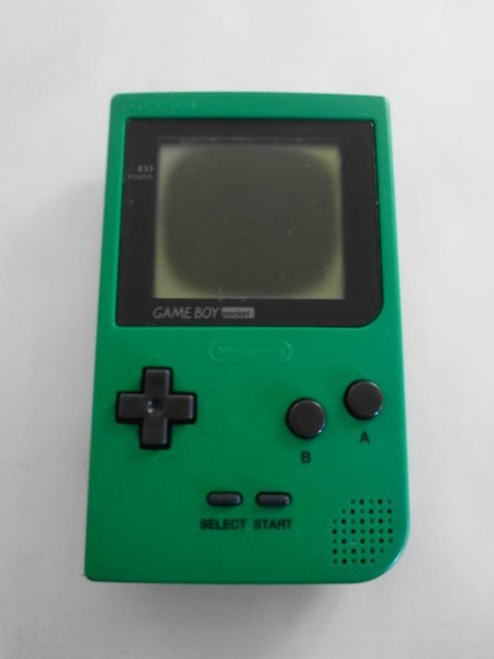 M231028-2-10-2 ジャンク扱い ニンテンドー GB ゲームボーイ ポケット グリーン 緑 本体 GAMEBOY Pocket MGB-001 レトロ ゲーム 動作未確認の画像1