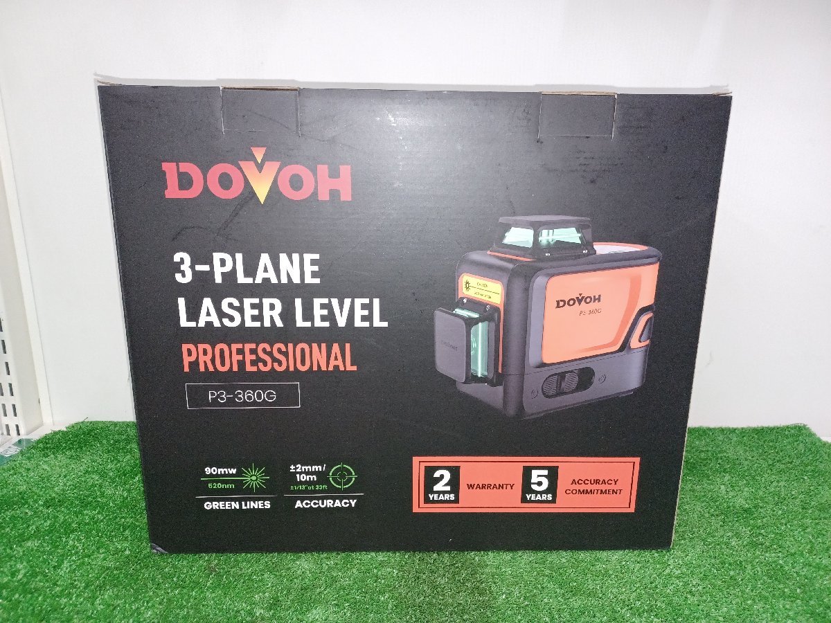 未使用品】DOVOH レーザー墨出し器 P3-360G 電動工具 未使用品】DOVOH レーザー墨出し器 P3-360G 電動工具