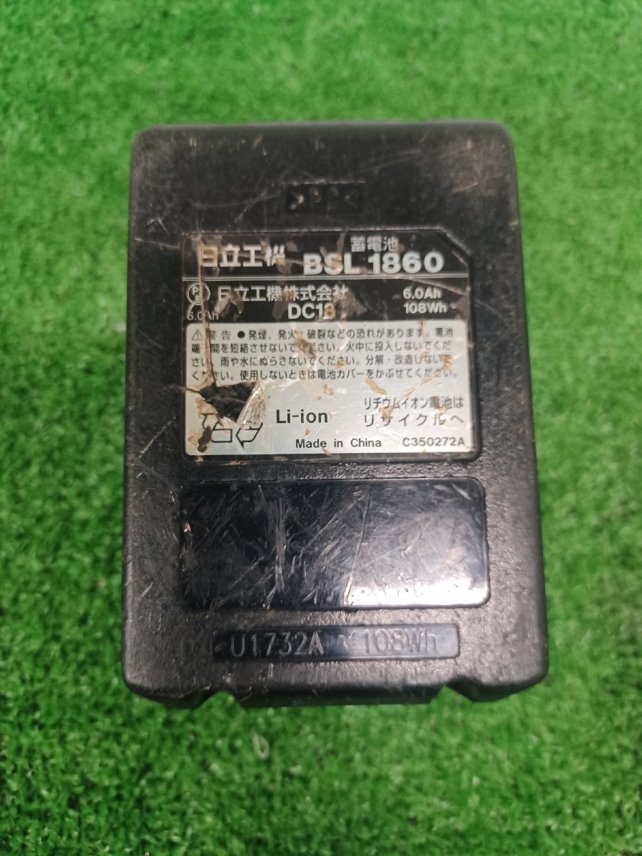 【中古品】HiKOKI(旧日立工機) 18v6.0Ahリチウムイオン電池 BSL1860 (0033-8889) 電動工具/IT3R7EOSBRPY_画像4