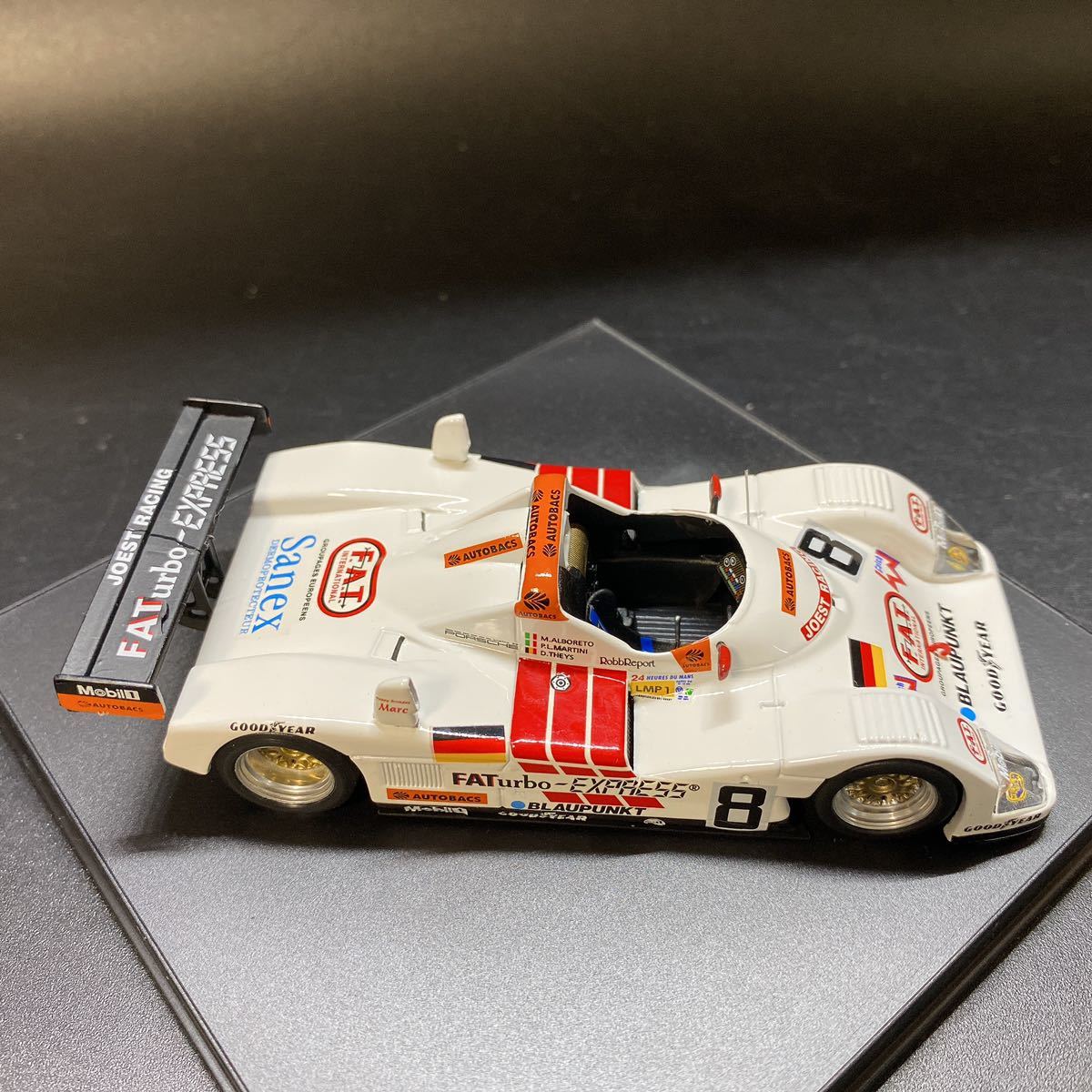 Trofeu トロフュー 1/43 Joest Porsche ポルシェ WSC フィット ターボ Pole LM96 #8 902 ミニカー 中古 ケースヒビあり 稀少 レアの画像6