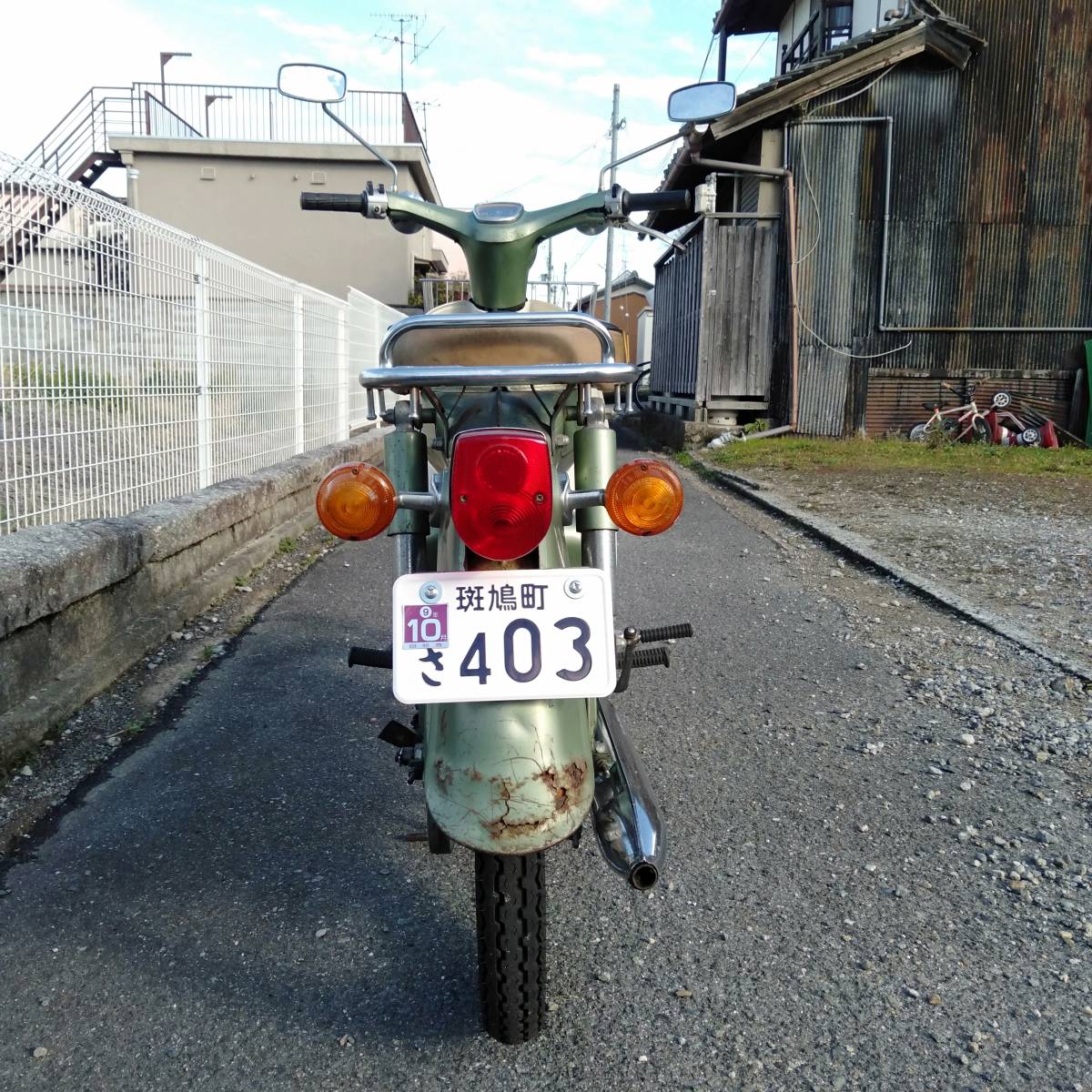 ☆☆　ホンダ　行燈カブ　カモメハンドル　50ｃｃ　実働車　鍵　書類あり　奈良～　☆☆_画像4