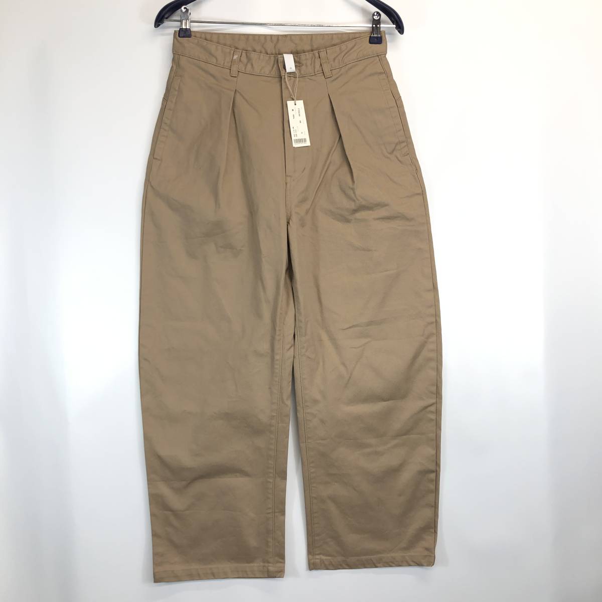  regular price 17,380 jpy made in Japan PRIT P70230 40/3 high density tsu il one tuck wide pants chinos 0 size 