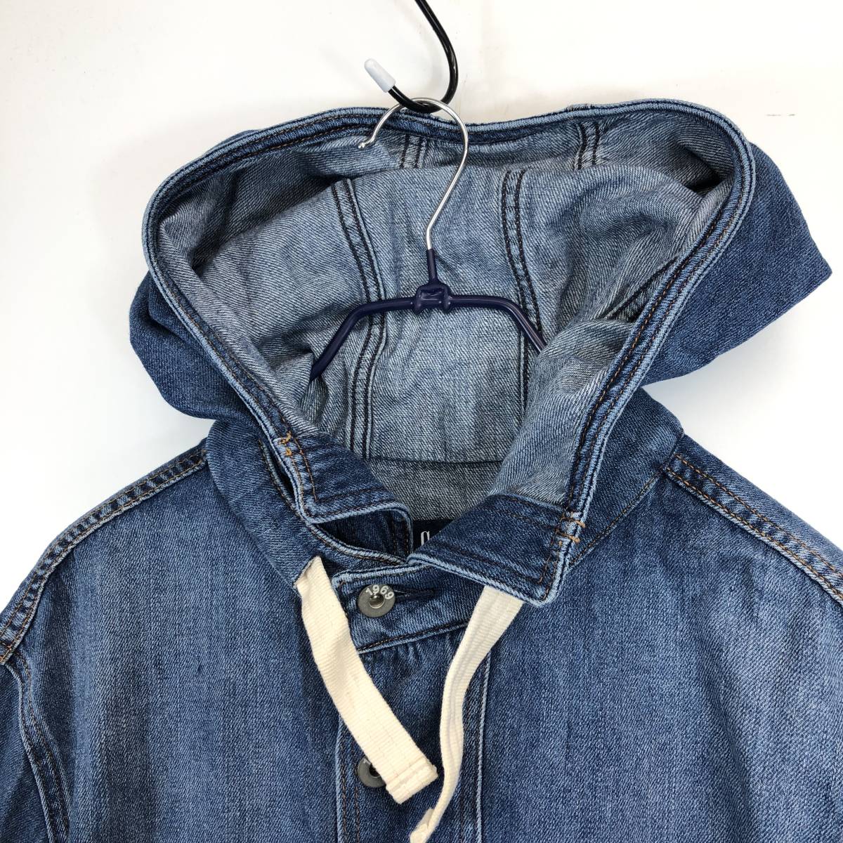 GAP DENIM ギャップ アノラックパーカー デニム生地 XSサイズ GAP DENIM ギャップ アノラックパーカー デニム生地 XSサイズ