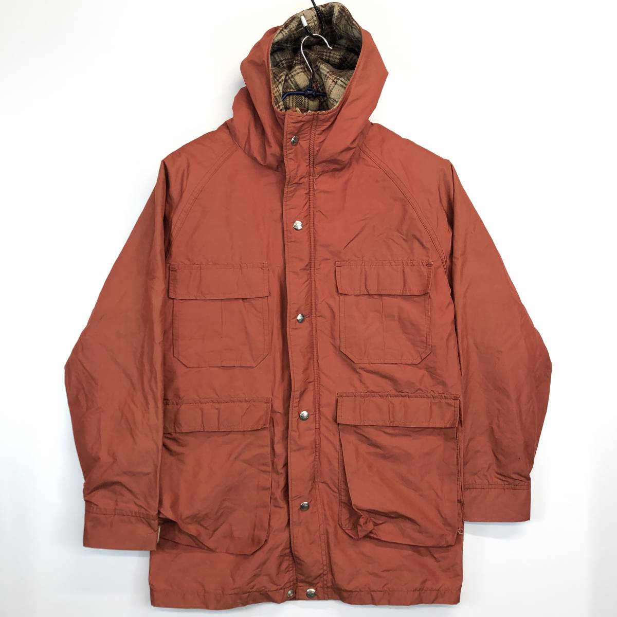 70s Woolrich ウールリッチ マウンテンパーカー 裏地チェック XSサイズ ヴィンテージ