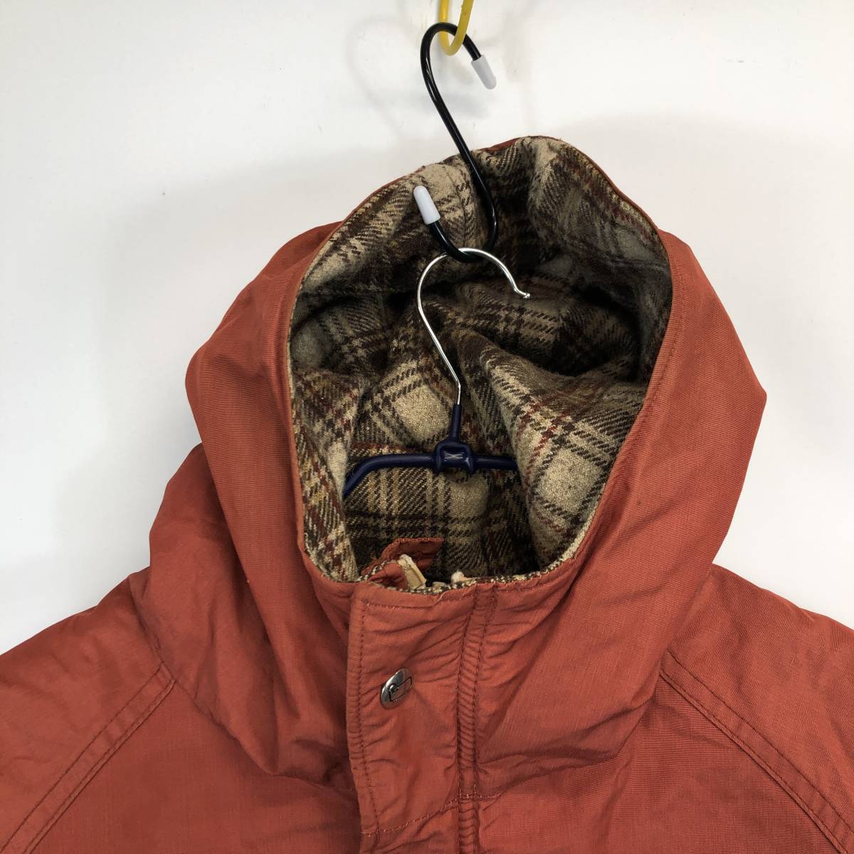 70s Woolrich ウールリッチ マウンテンパーカー 裏地チェック XSサイズ ヴィンテージ_画像2