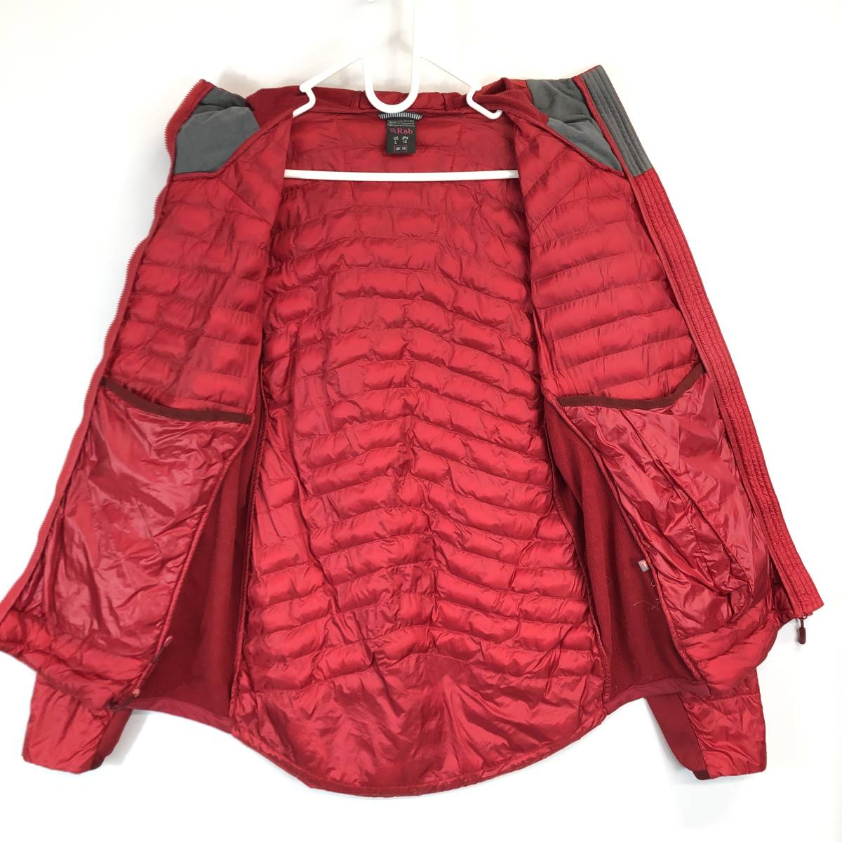 Rab ラブ プリマロフト中綿パーカー レッド Lサイズ USA規格 Rab ラブ プリマロフト中綿パーカー レッド Lサイズ USA規格