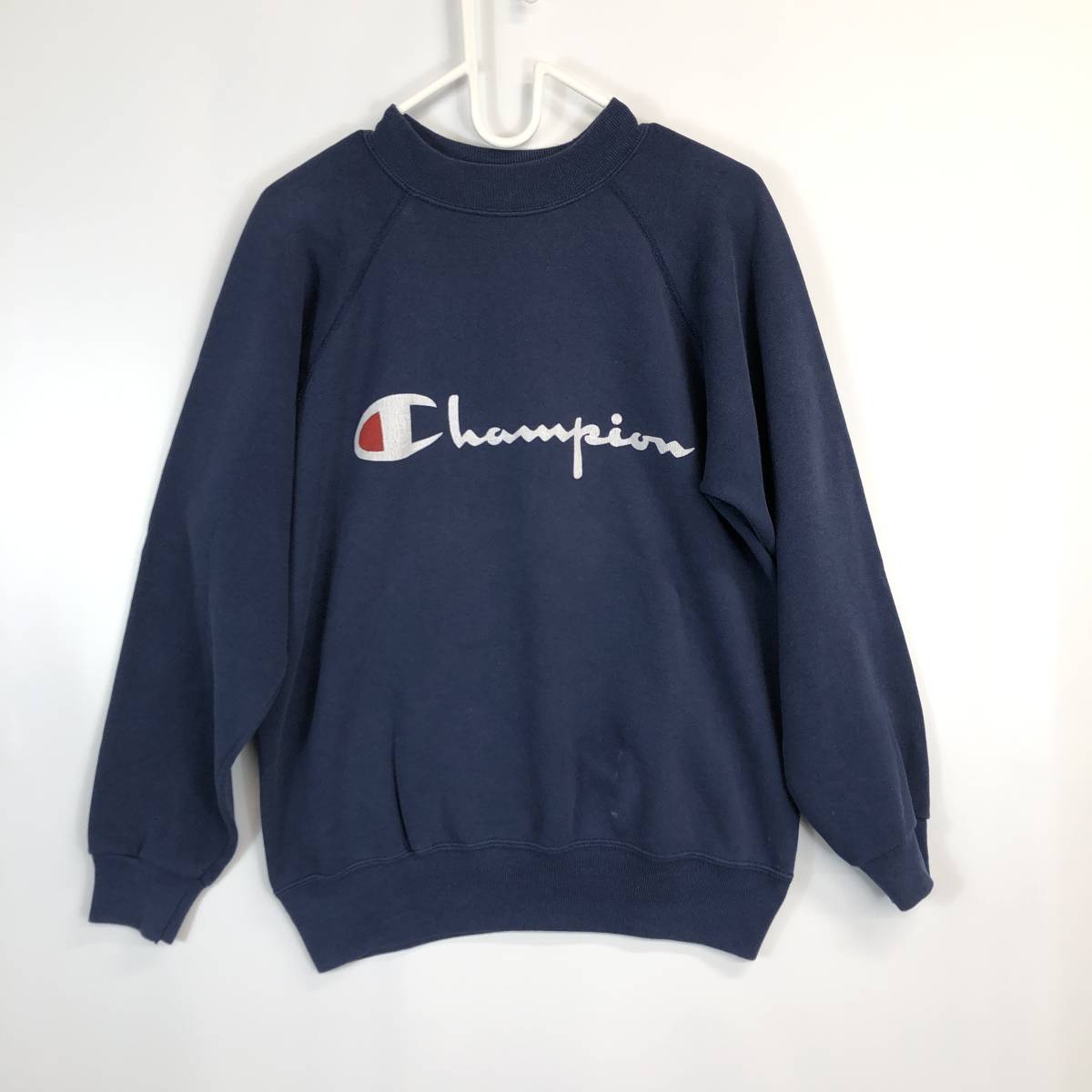 80s 90s USA製 Hanes ヘインズ スウェット ネイビー チャンピオンロゴ Champion Mサイズ_画像1