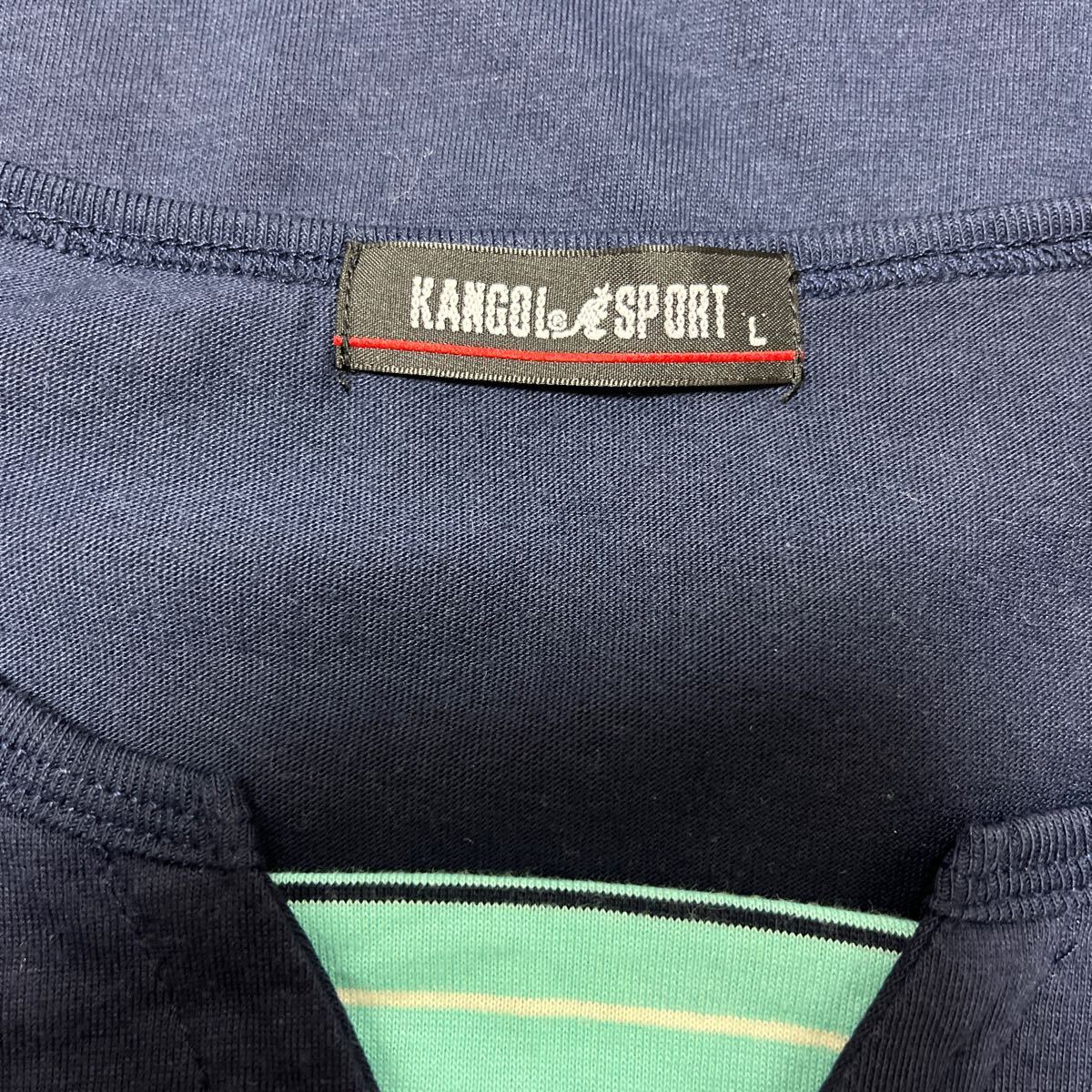 KANGOL SPORT カンゴール レディース 7分袖 Tシャツ ネイビー_画像3