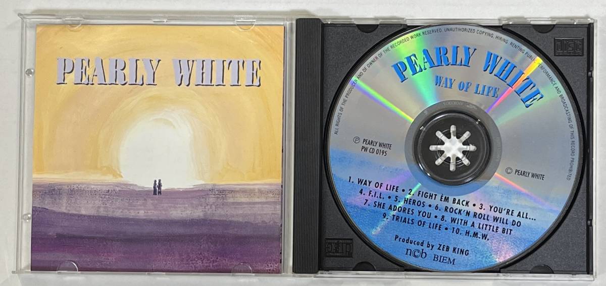 M5543*PEARLY WHITE*WAY OF LIFE(1CD) foreign record / Sweden production he vi metal 