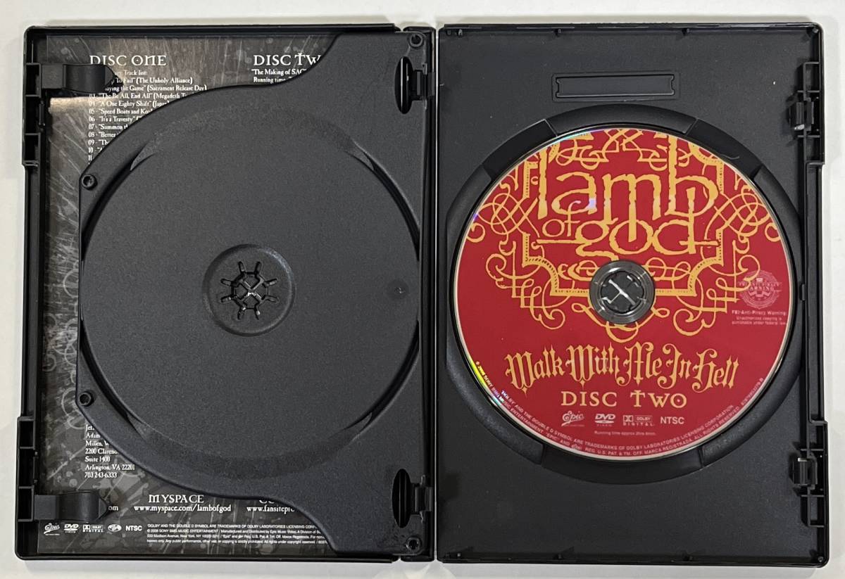 M5765◆LAMB OF GOD◆WALK WITH ME IN HELL(2DVD)輸入盤/米国産ヘヴィロック/エクストリーム・メタル_画像4