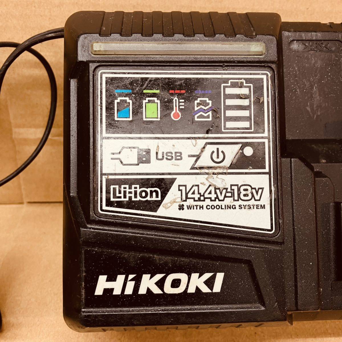 中古品 ハイコーキ UC18YDL 急速充電器 14.4V - 18V HiKOKI 純正_画像2