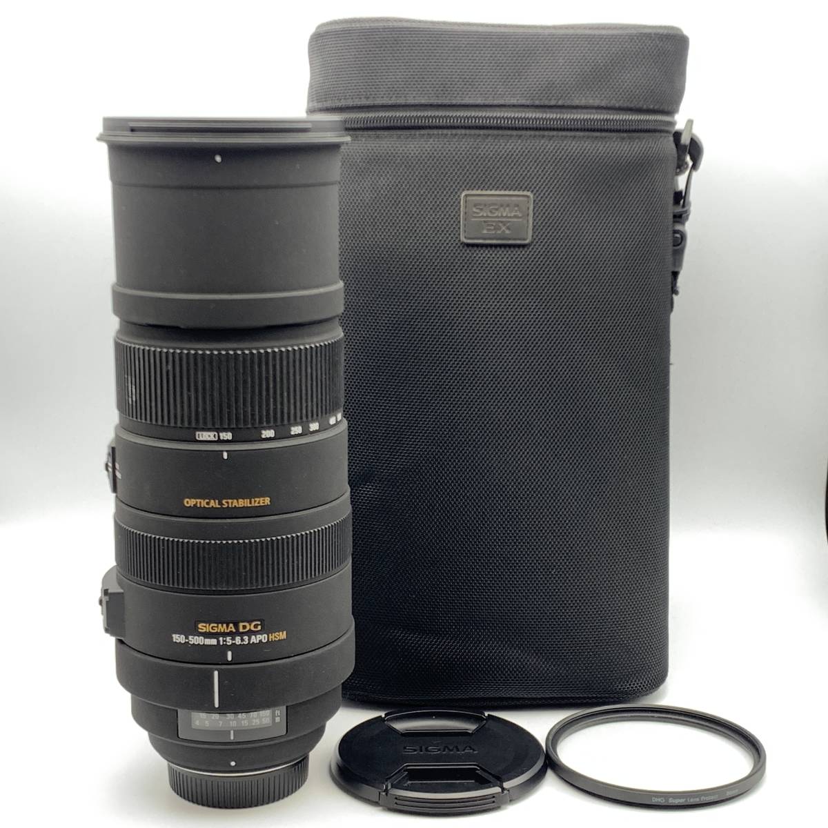 SIGMA APO 150-500mm F5-6.3 DG OS HSM ニコン用 超望遠ズームレンズ （三脚座&専用ケース付き）_画像1