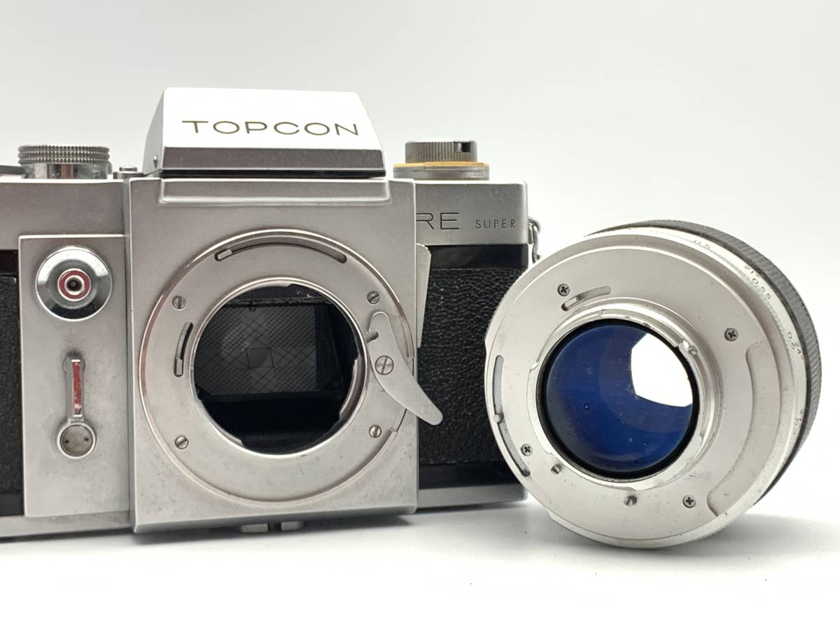 TOPCON RE SUPER + RE.Auto-Topcor 58mm f1.4 トプコン 一眼レフ フィルムカメラ 2点 ジャンク_画像6