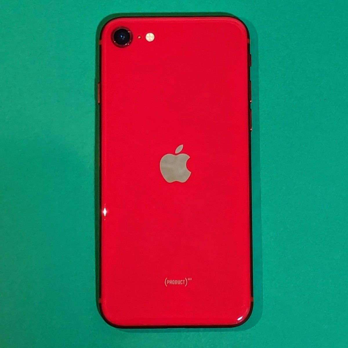 【バッテリー交換済】iPhone SE 第2世代 128GB レッド (PRODUCT)RED SIMフリー ガラスフィルム装着済