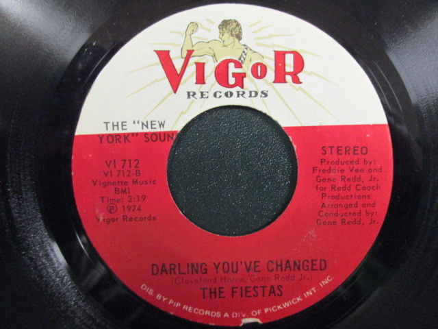 The Fiestas ： So Fine 7'' / 45s ★ '74 Soul ☆ c/w Darling You've Changed // 5点で送料無料_画像2