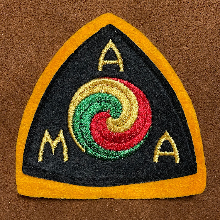 AMA ビンテージ ワッペン ハーレーダビッドソン モーター系 デッドストック バイカー フェルトパッチ AMA BIG SIZE Vintage Patch American_画像3