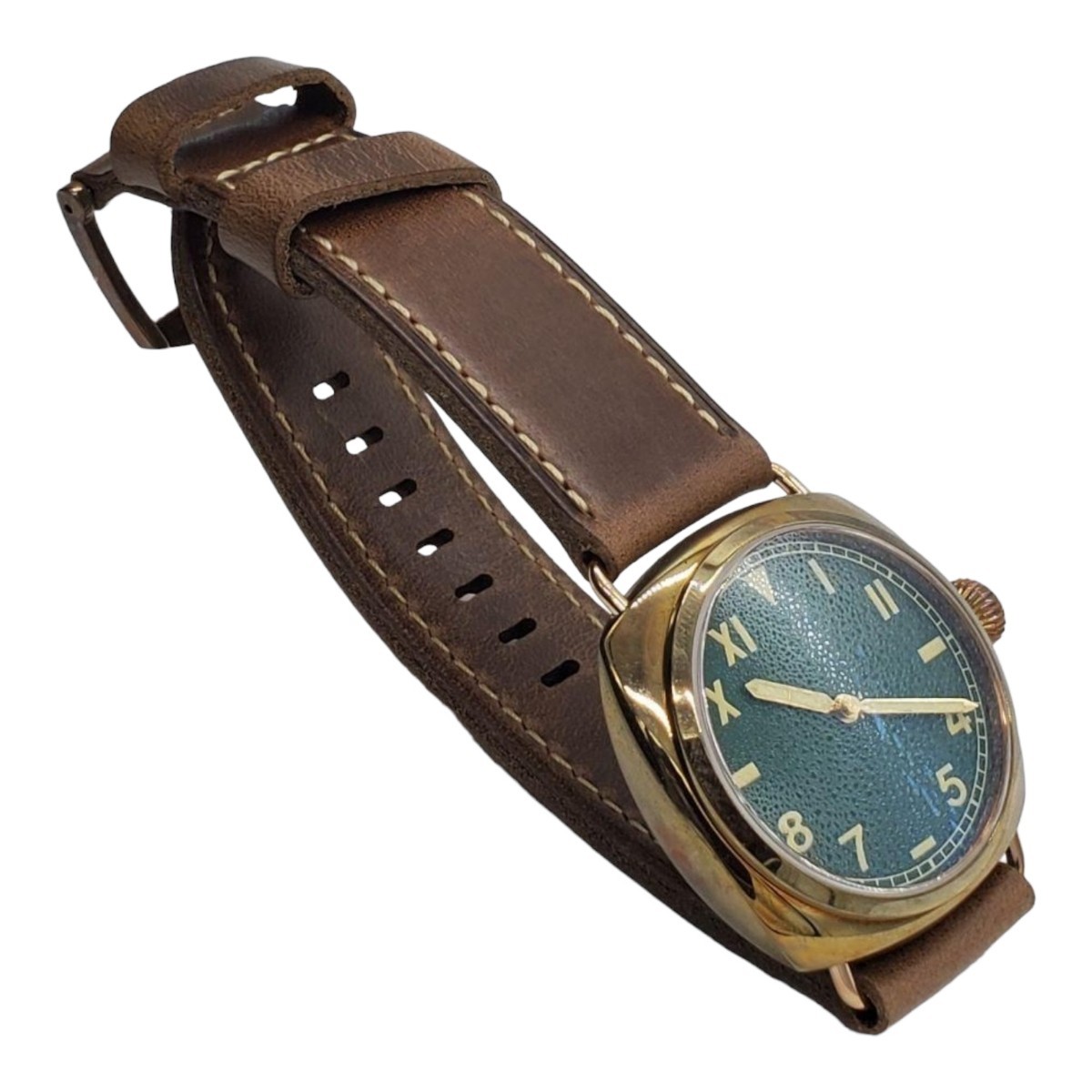 新品 サンマーティン マリーナミリターレ ブロンズ 緑 CA メンズ腕時計 