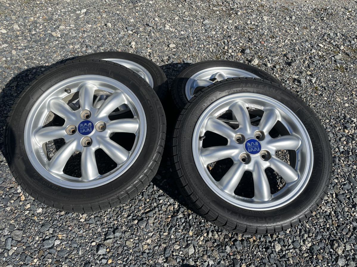 ミニライト　15インチ　4.5J-15 4/100＋45 軽自動車　165/55r15 中古品_画像1