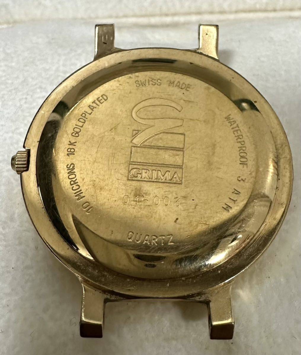 ■ GRIMA ■ グリマ 18K GOLD PLATED 腕時計 時計 メンズ腕時計 レディース腕時計 高級腕時計 箱付き ギャランティ付_画像5