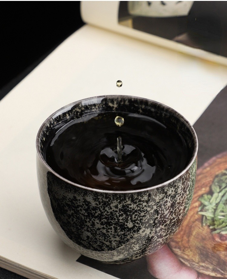 抹茶碗 抹茶茶碗 天目茶碗 曜変天目茶碗 茶道具 お茶碗 国宝 茶道 茶碗 窯変天目茶碗 油滴天目 茶道具 茶器 初心者 酒器 陶芸用品 lh52_画像7