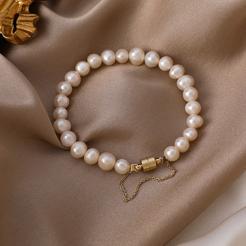 淡水パール 真珠のブレスレット チェーン 腕輪 高品質 レディースアクセサリー 装飾品 ジュエリー プレゼント 誕生日 結婚式 東洋 人気zs29の画像5