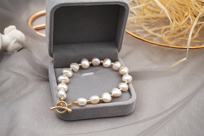 淡水パール 真珠のブレスレット チェーン 腕輪 高品質 レディースアクセサリー バングル 装飾品 ジュエリー 美品 極上 東洋 人気商品zs16の画像1