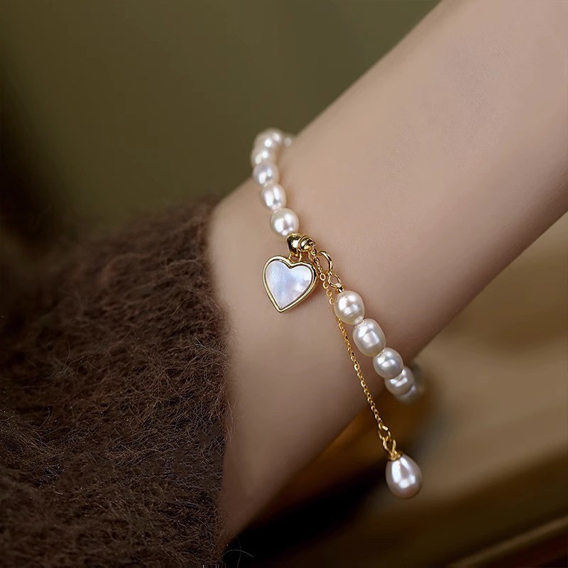 真珠 ブレスレット 淡水パール 真珠のブレスレット 腕輪 高品質 レディースアクセサリー 誕生日 パーティー 超綺麗 高級感 正規品 本物ZS82_画像3