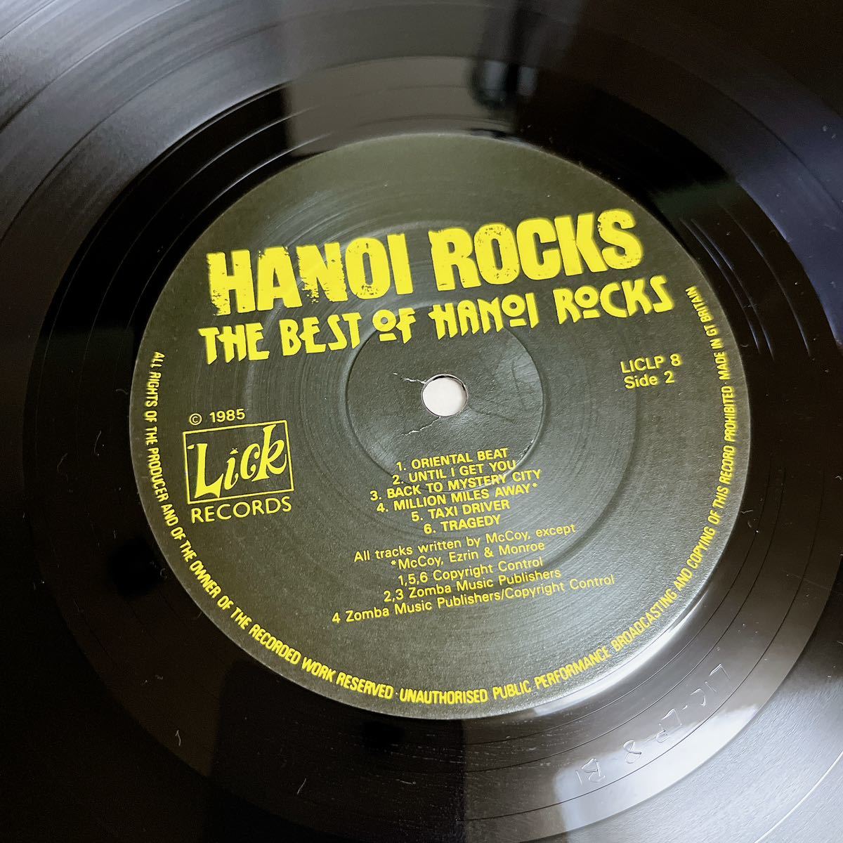 【UK盤英盤】HANOI ROCKS THE BEST OF HANOI ROCKS ハノイロックス DON'T YOU EVER LEAVE ME / LP レコード / LICLP8 /_画像7